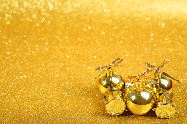 arany karácsonyi dekoráció - Fotó, kép