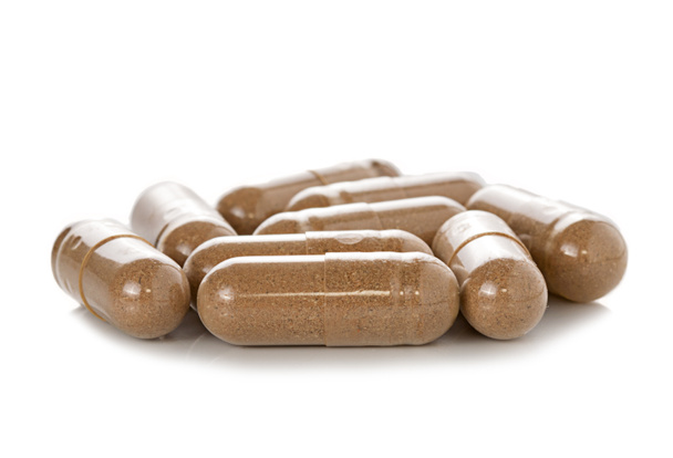 capsule pills on white background - Photo, Image