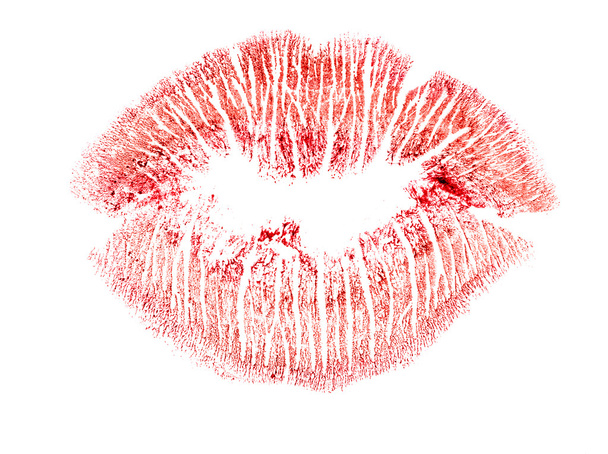 red lips imprint - Photo, Image