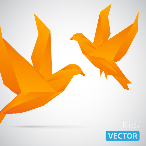 twee vogels - Vector, afbeelding