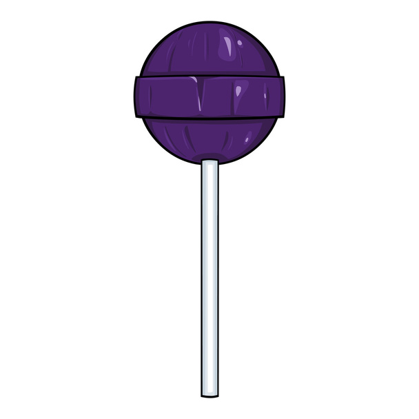 Purple Round Lolipop - ベクター画像