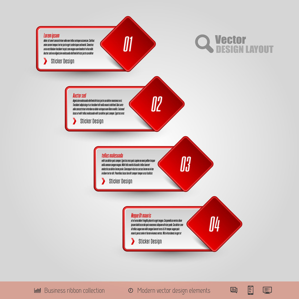 Vector Business Stickers - Διάνυσμα, εικόνα