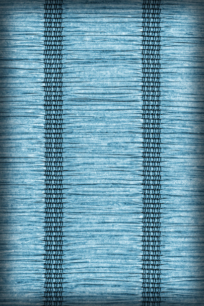 Paper Parchment Plaited Place Mat Marine Blue Stained Vignette Grunge Texture Sample - Photo, Image