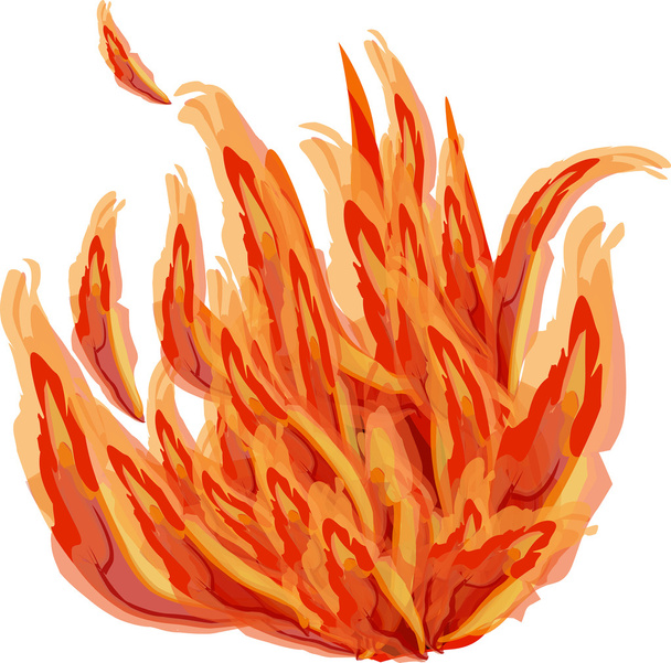 oranžový oheň - Vektor, obrázek