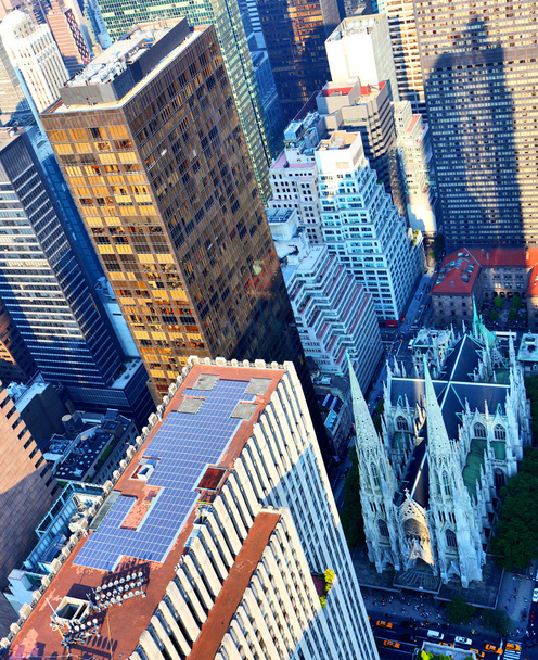 Вид с воздуха на Нью-Йорк
 - Фото, изображение
