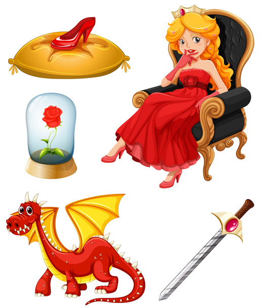 personnages de contes de fées en rouge
 - Vecteur, image