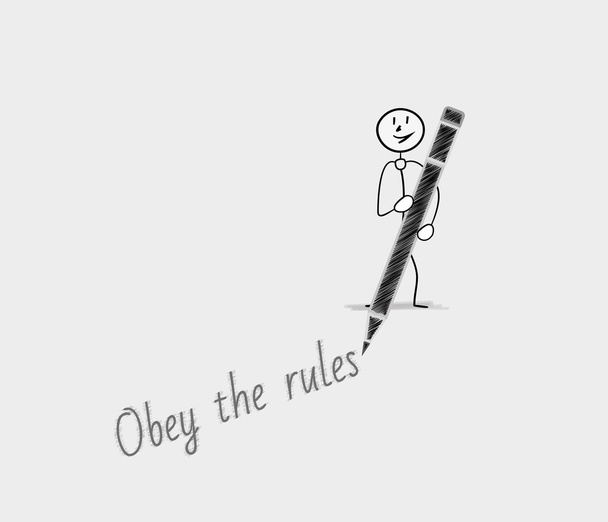 obey the rules - Vector, Image