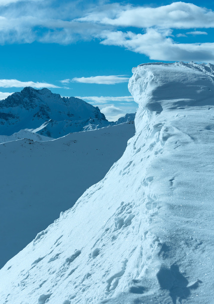 Cliff with snow (Austria). - Valokuva, kuva