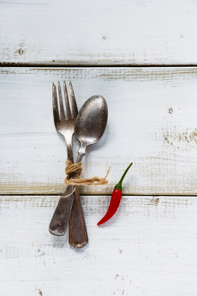 fork and spoon - Foto, Bild