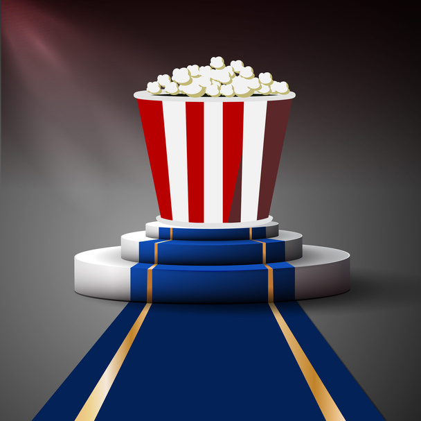 Popcornit korokkeella
 - Vektori, kuva