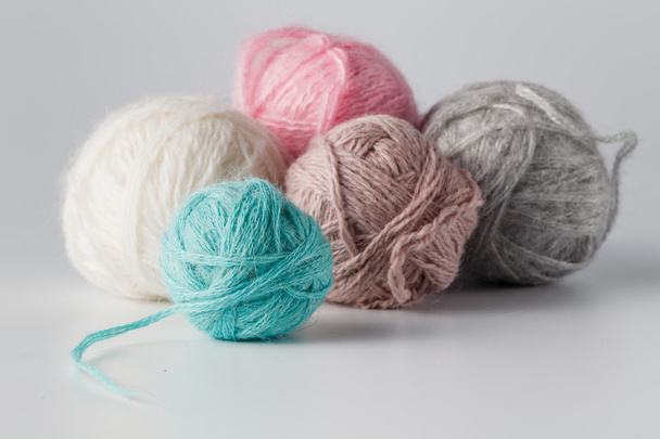 Clews of colored yarn - Photo, Image