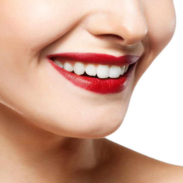Woman smile. Teeth whitening. Dental care. - 写真・画像