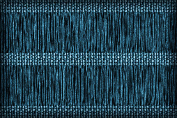 Paper Parchment Plaited Place Mat Marine Blue Stained Vignette Grunge Texture Sample - Photo, Image