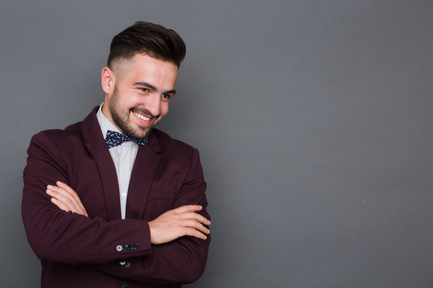 Hipster man in business suit - Foto, immagini