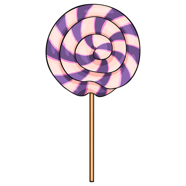Cartoon Swirl Lolipop - Vector, afbeelding