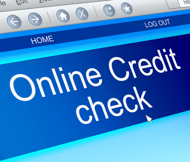 Online credit check. - Photo, Image