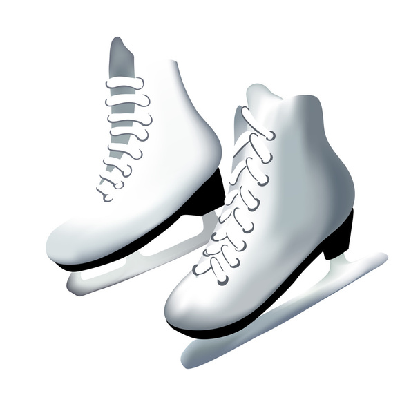 pair of skates - Vector, Image
