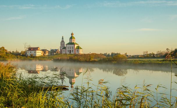 Orthodox church in city of Suzdal Russia - Фото, изображение