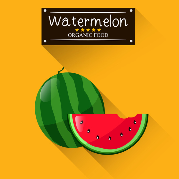 Watermelon summer fruit - Vector, Image