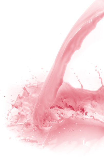 strawberry milk splash - Foto, afbeelding