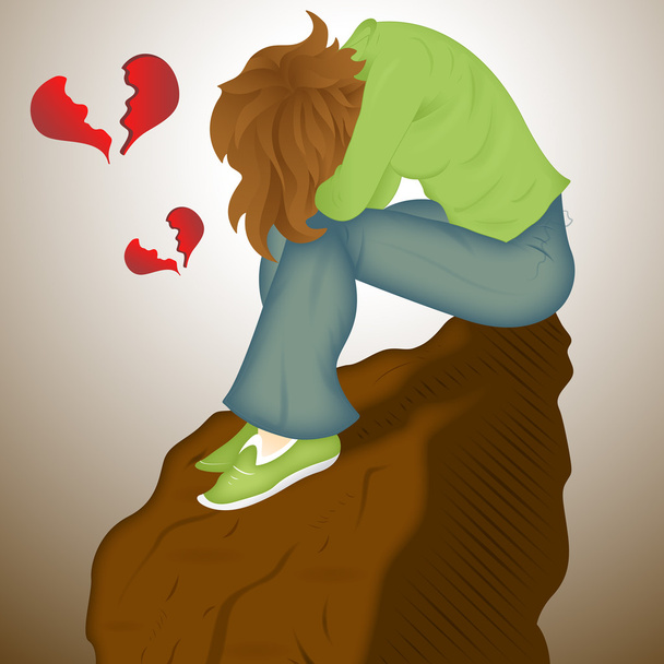Печальный любовник
 - Вектор,изображение