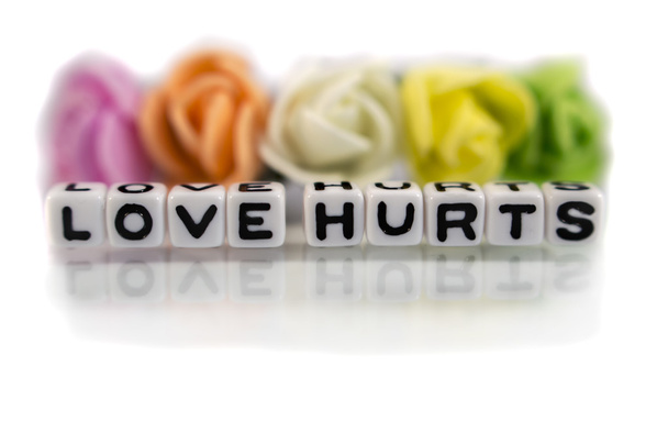 Love hurts with black text - Photo, Image