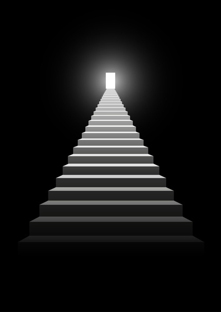 başarı için merdiven - Vektör, Görsel
