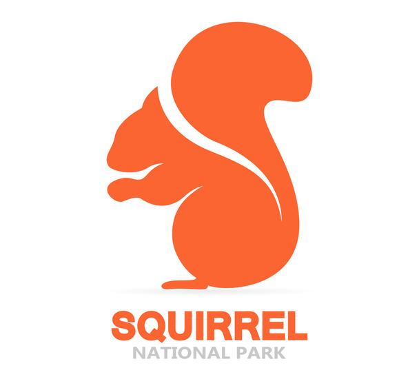 Vector squirrel logo - Vector, Image