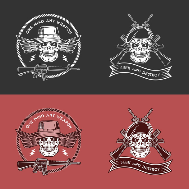 emblemas militares
 - Vector, Imagen