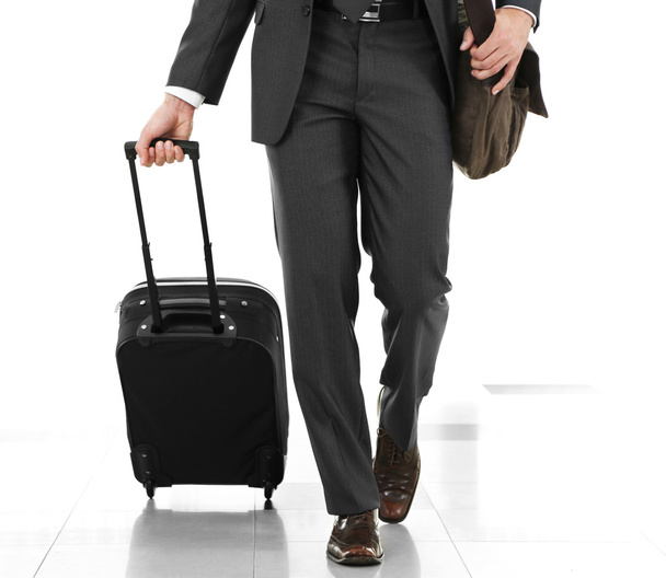 Man holding suitcase   - Photo, Image