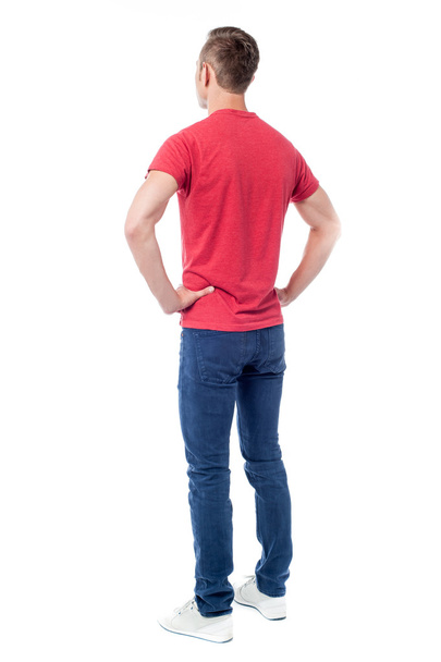 Young man showing his back - Φωτογραφία, εικόνα