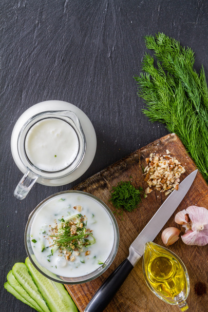 Tarator soup ingredients - Foto, immagini