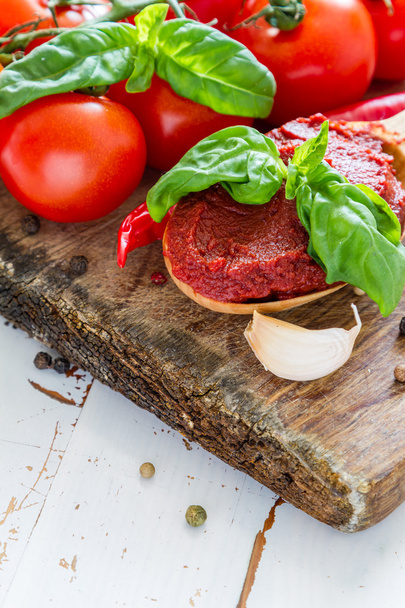 Tomato sauce ingredients - Foto, immagini