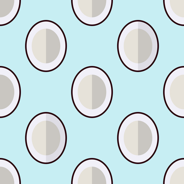 Seamless pattern with coconuts - Vector, Imagen