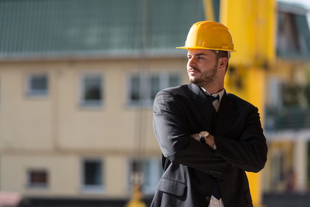 Portrait Of Young Construction Manager With Arms Crossed - Fotoğraf, Görsel