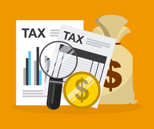tax payment - Vector, Image