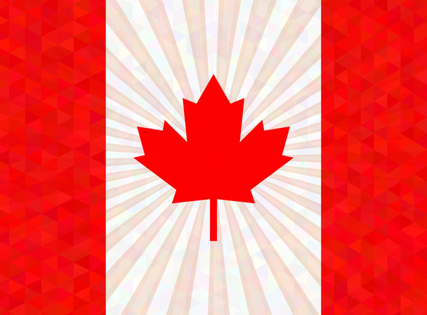 Drapeau du Canada avec des rayons
 - Vecteur, image