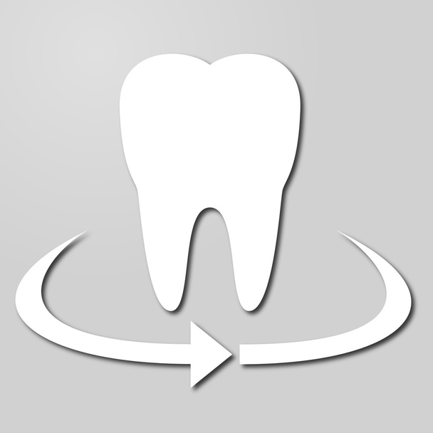 スタイリッシュなロゴ保護歯 - ベクター画像
