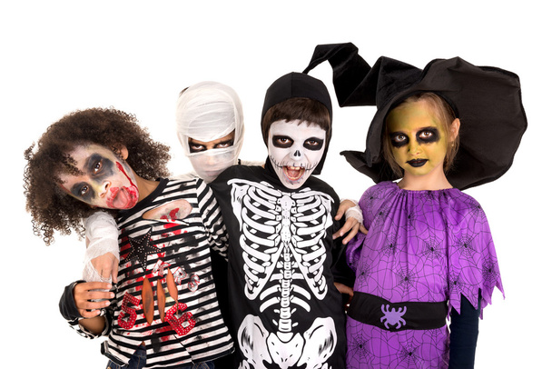 Kids in Halloween costumes - Photo, Image