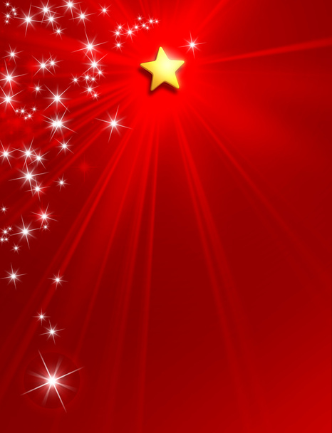 Christmas New Year star background - Photo, Image