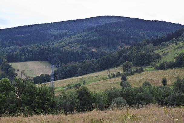 Landschaft in polnischen Bergen sowie - Eulengebirge - Foto, Bild