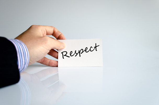 Respect text concept - Photo, Image