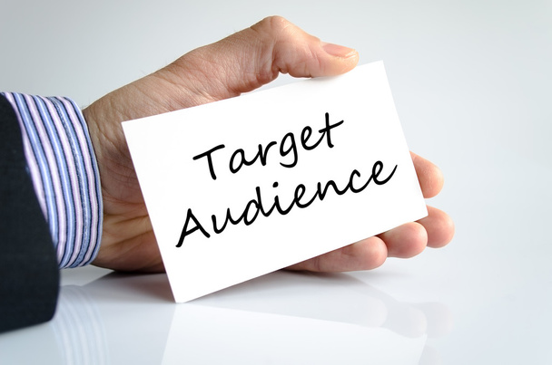 Target audience text concept - Photo, Image