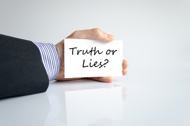 Truth or lies text concept - Photo, Image