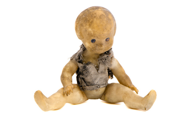Изолированный ворчун и старый кукольный бродяга
 - Фото, изображение