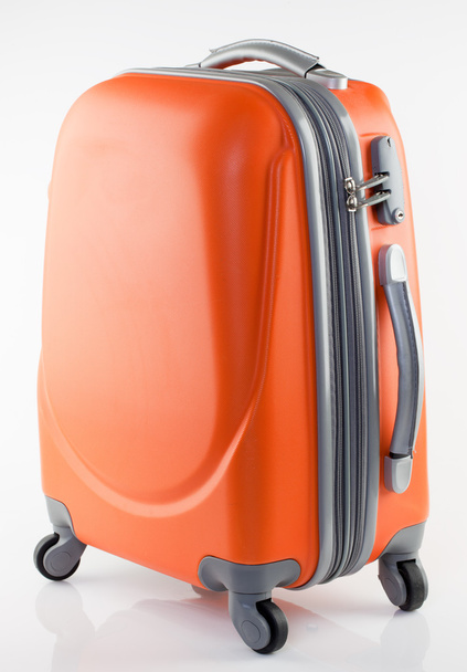Orange suitcase - Fotoğraf, Görsel