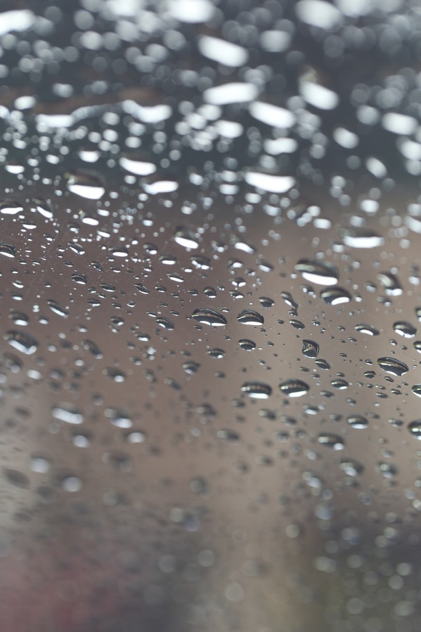 Rain drops on glass background. - Photo, Image