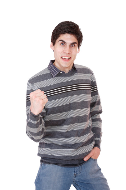 Happy young casual man portrait - Photo, image