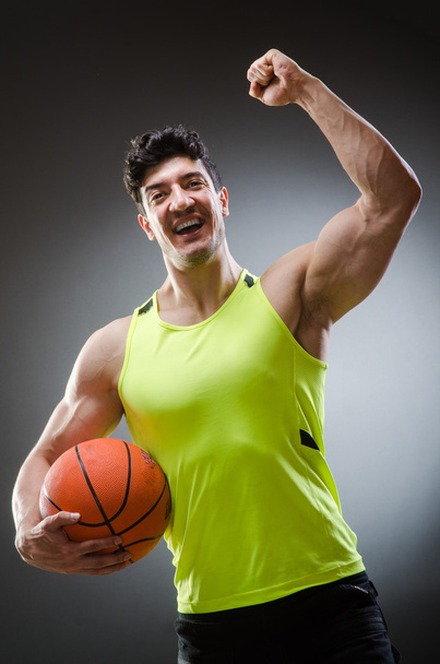 Basket-ball musculaire dans le sport concept
 - Photo, image