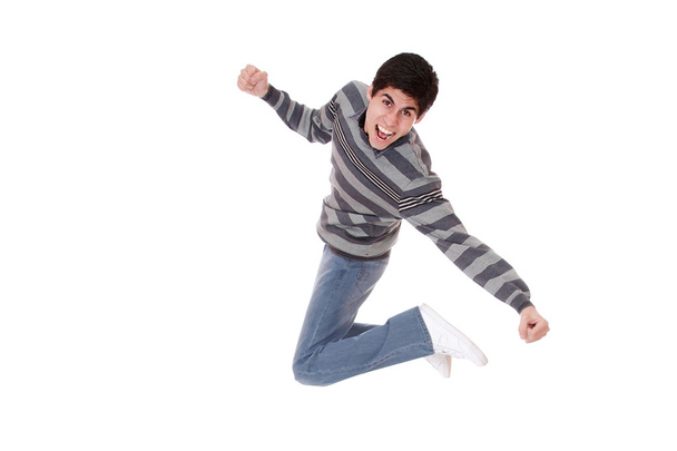 Happy man jumping - Photo, image